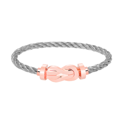 [Glow Muse]BRACELET CHANCE LARGE FERMOIR EN FORME DE CHIFFRE 8 SANS DIAMANT OR ROSE