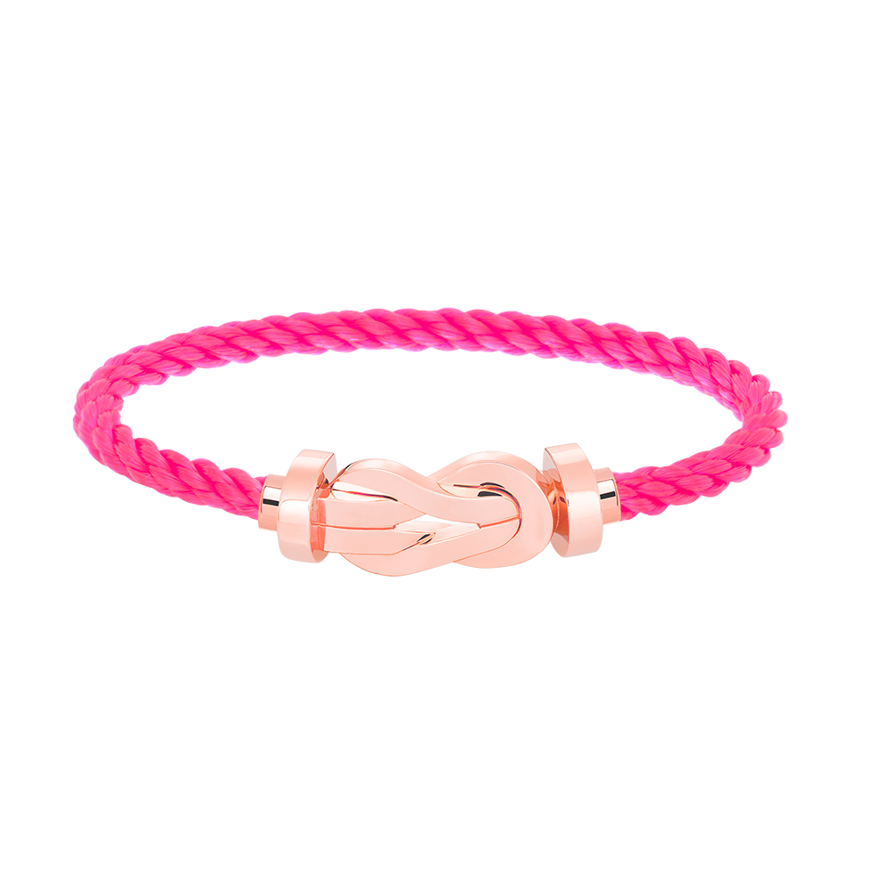[Glow Muse]BRACELET CHANCE LARGE FERMOIR EN FORME DE CHIFFRE 8 SANS DIAMANT OR ROSE