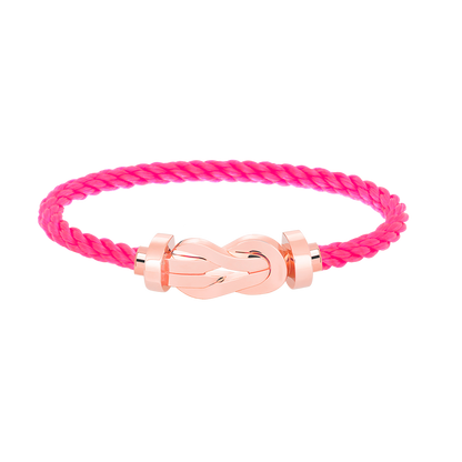 [Glow Muse]BRACELET CHANCE LARGE FERMOIR EN FORME DE CHIFFRE 8 SANS DIAMANT OR ROSE
