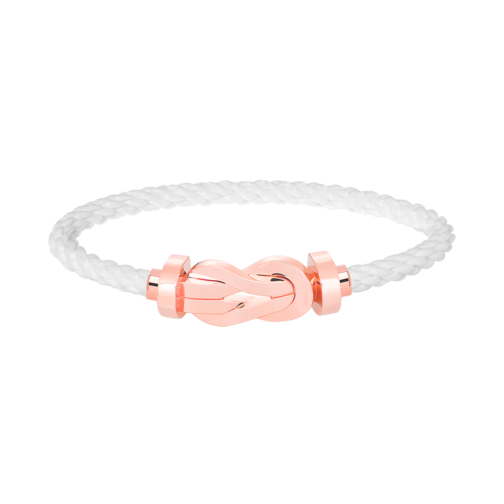 [Glow Muse]BRACELET CHANCE LARGE FERMOIR EN FORME DE CHIFFRE 8 SANS DIAMANT OR ROSE