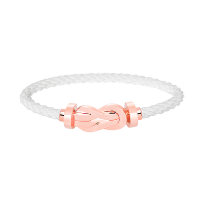 [Glow Muse]BRACELET CHANCE LARGE FERMOIR EN FORME DE CHIFFRE 8 SANS DIAMANT OR ROSE