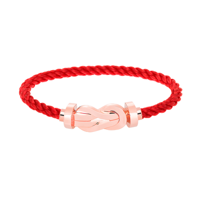 [Glow Muse]BRACELET CHANCE LARGE FERMOIR EN FORME DE CHIFFRE 8 SANS DIAMANT OR ROSE