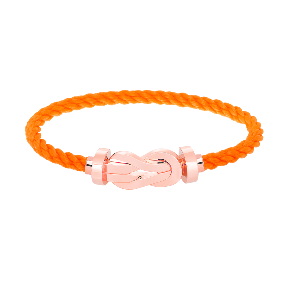 [Glow Muse]BRACELET CHANCE LARGE FERMOIR EN FORME DE CHIFFRE 8 SANS DIAMANT OR ROSE