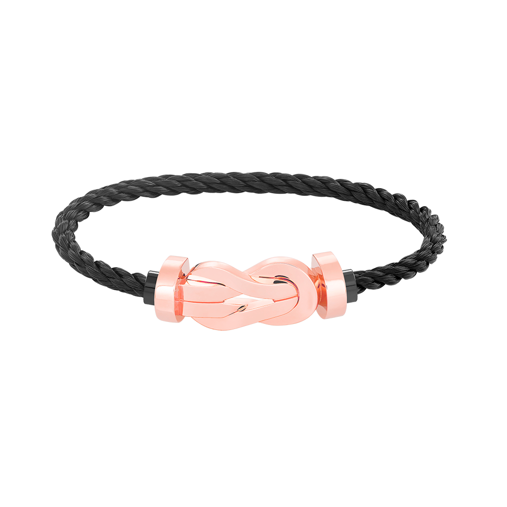 [Glow Muse]BRACELET CHANCE LARGE FERMOIR EN FORME DE CHIFFRE 8 SANS DIAMANT OR ROSE