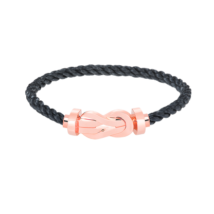 [Glow Muse]BRACELET CHANCE LARGE FERMOIR EN FORME DE CHIFFRE 8 SANS DIAMANT OR ROSE