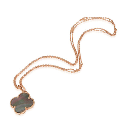 [Glow Muse] COLLIER GRAND TRÈFLE 25 MM EN OR ET NACRE FONCÉE