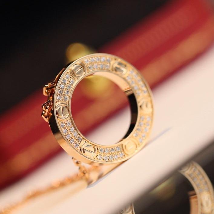 [Glow Muse]COLLIER LOVE RÉGLABLE OR ROSE