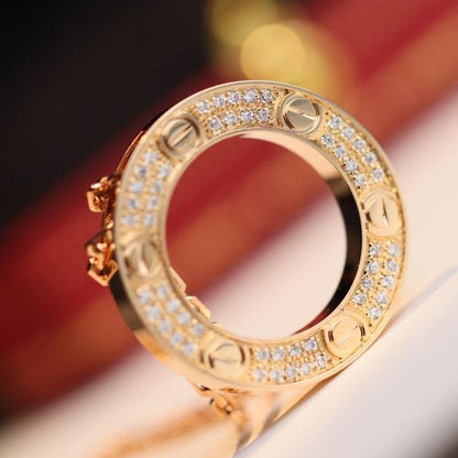 [Glow Muse]COLLIER LOVE RÉGLABLE OR ROSE