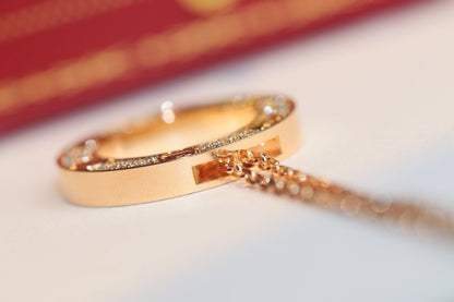 [Glow Muse]COLLIER LOVE RÉGLABLE OR ROSE