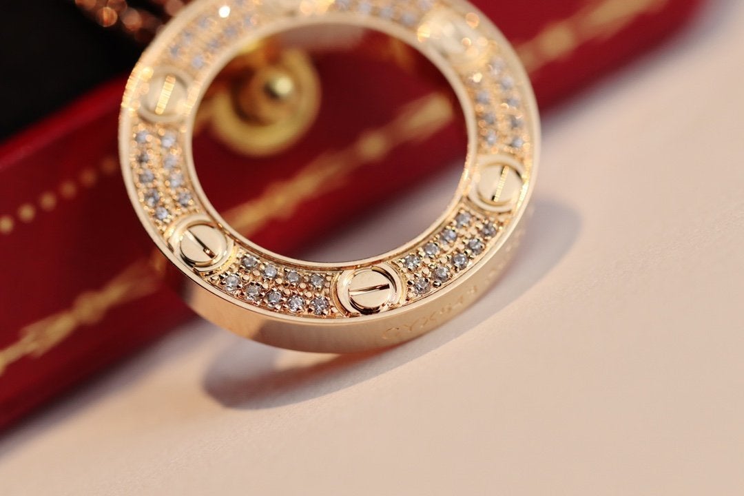[Glow Muse]COLLIER LOVE RÉGLABLE OR ROSE