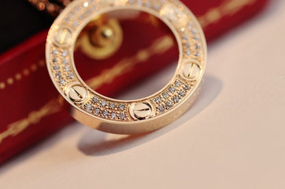 [Glow Muse]COLLIER LOVE RÉGLABLE OR ROSE