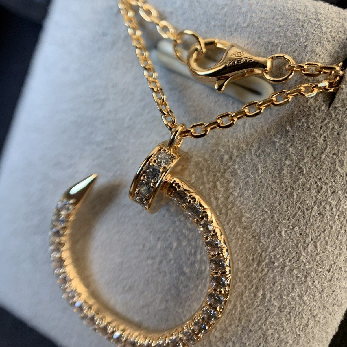 [Glow Muse]COLLIER JUSTE OR ROSE DIAMANTS
