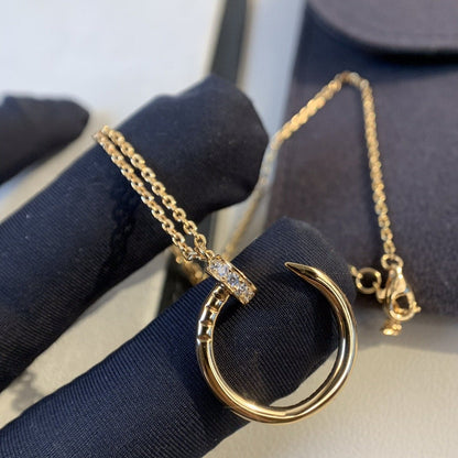 [Glow Muse]COLLIER JUSTE OR ROSE DIAMANTS