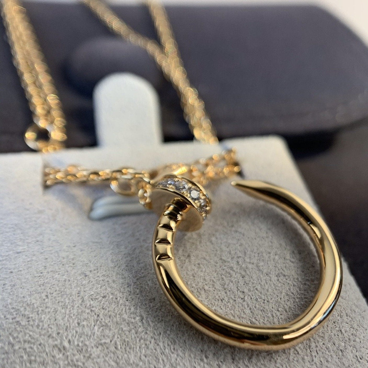 [Glow Muse]COLLIER JUSTE OR ROSE DIAMANTS