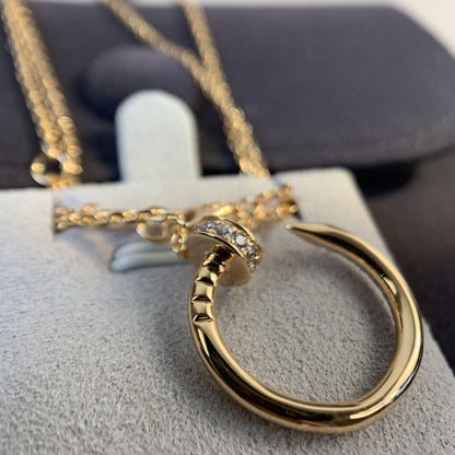 [Glow Muse]COLLIER JUSTE OR ROSE DIAMANTS