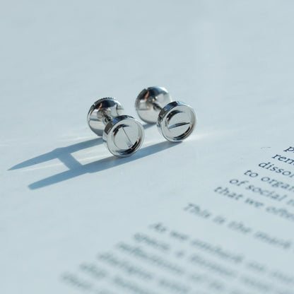 [Glow Muse]BOUCLES D'OREILLES LOVE ARGENT 10MM