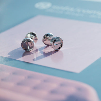 [Glow Muse]BOUCLES D'OREILLES LOVE ARGENT 10MM