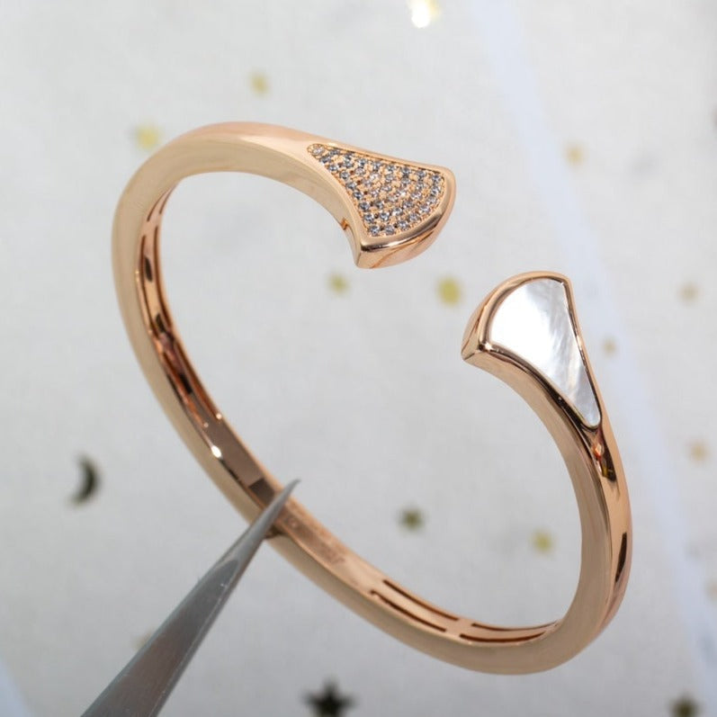 [⭐Glow Muse ]DREAM BRACELET OPEN PINK GOLD MOP DIAMOND