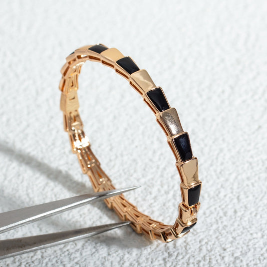 [⭐Glow Muse ]SERPENTI BRACELET PINK GOLD ONYX