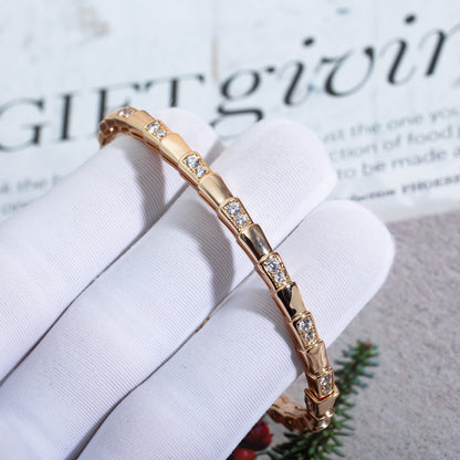 [⭐Glow Muse ]SERPENTI BRACELET PINK GOLD DIAMOND