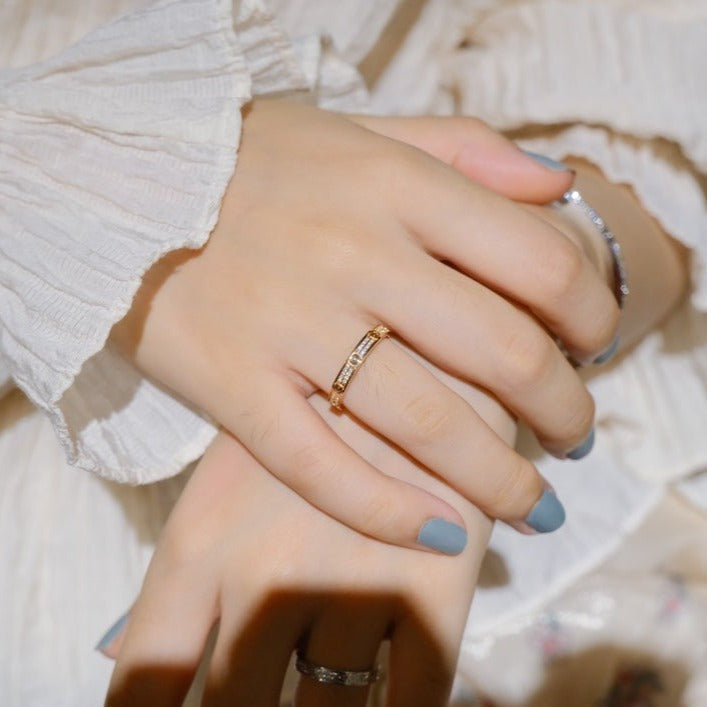 [Glow Muse]BAGUE LOVE DIAMANT 2,65 MM