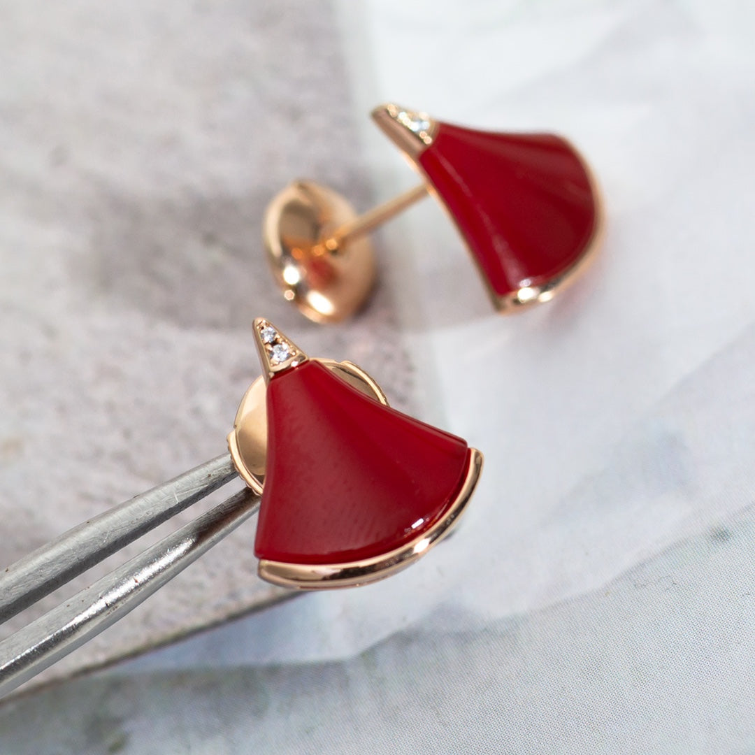 [⭐Glow Muse ]DIVAS DREAM EARRINGS PINK GOLD