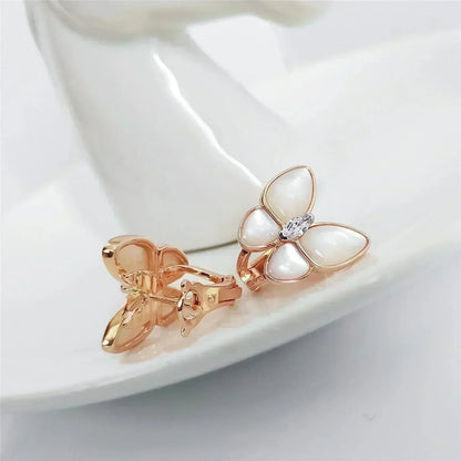 [Glow Muse]BOUCLES D'OREILLES MOP PAPILLON DIAMANT