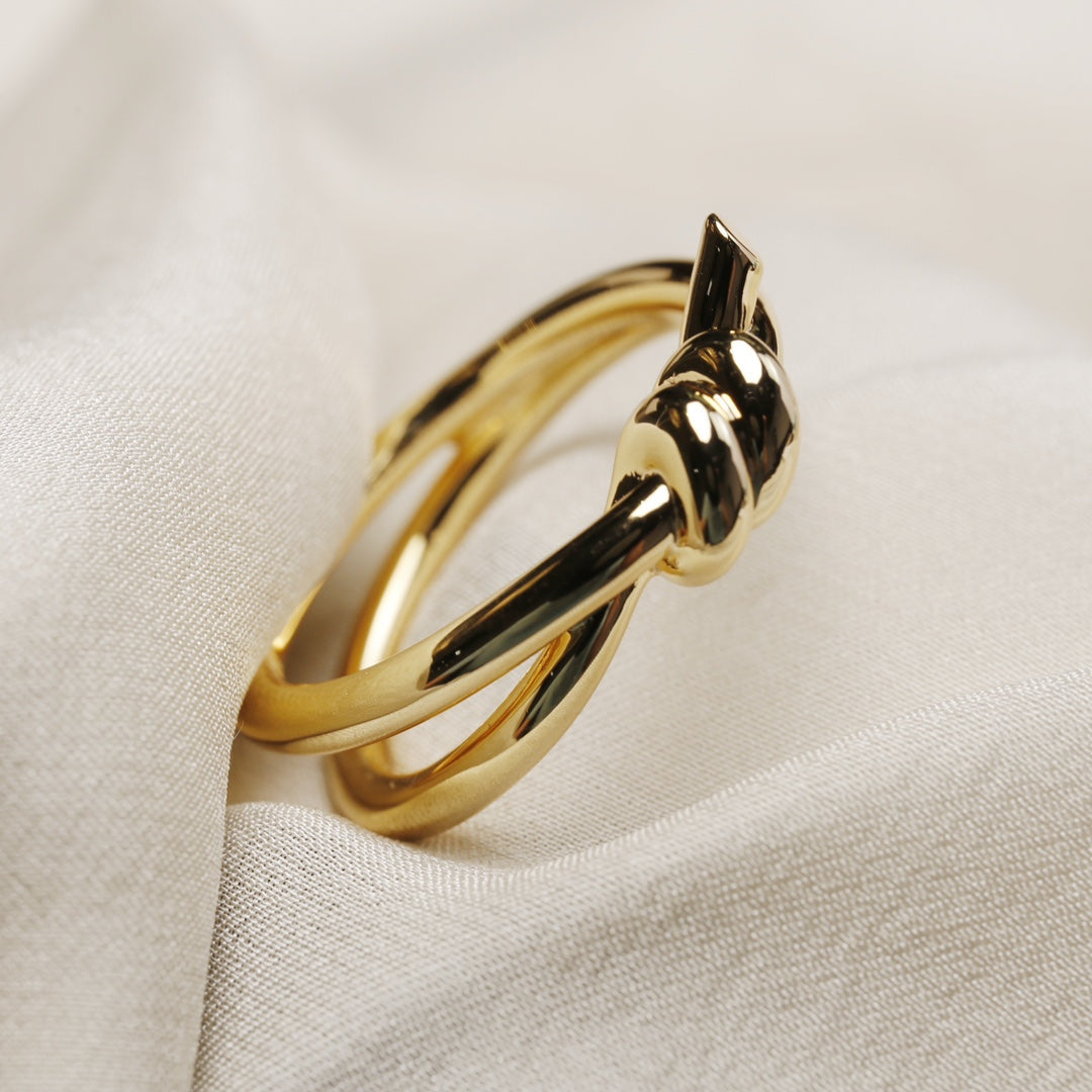 [Glow Muse ]KNOT RING GOLD