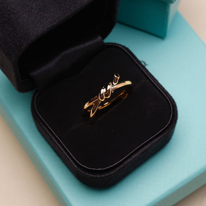 [Glow Muse ]KNOT RING PINK GOLD