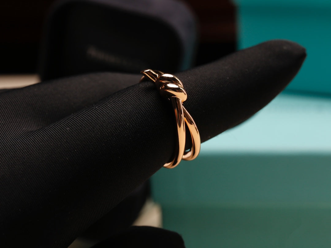 [Glow Muse ]KNOT RING PINK GOLD