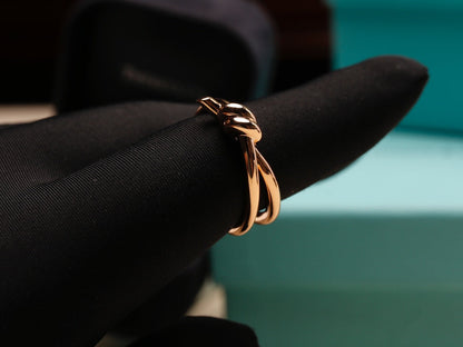 [Glow Muse ]KNOT RING PINK GOLD