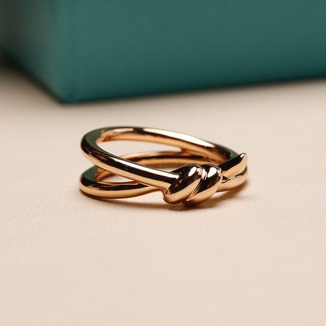 [Glow Muse ]KNOT RING PINK GOLD