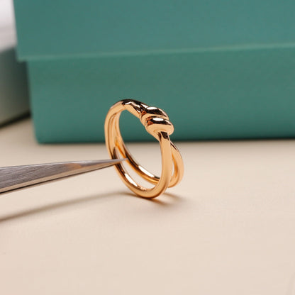 [Glow Muse ]KNOT RING PINK GOLD