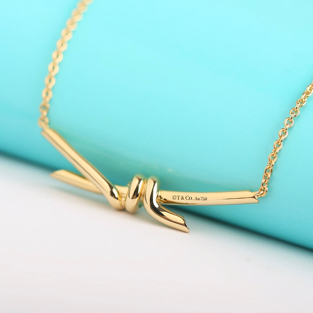 [Glow Muse ]KNOT NECKLACE GOLD