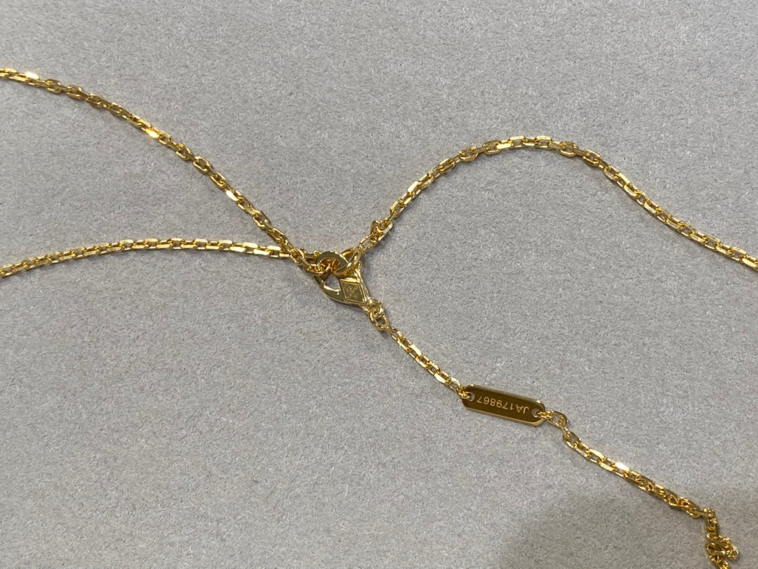 [Glow Muse]COLLIER CLOVER 25MM OR CORNALINE