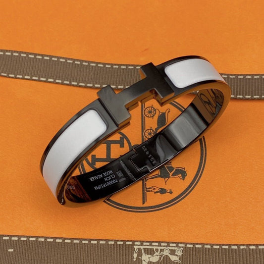 [Glow Muse] BRACELET H 12MM CÉRAMIQUE NOIR ET BLANC