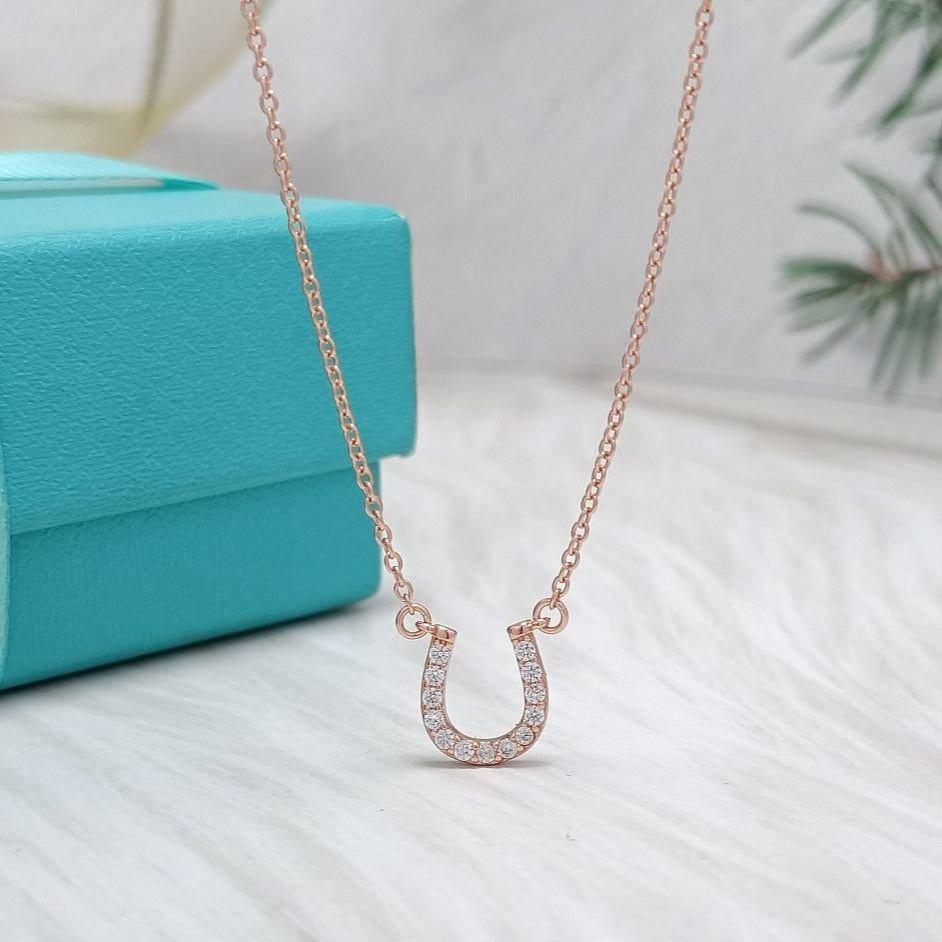 [Glow Muse ]U DIAMONDS PEDANT NECKLACE