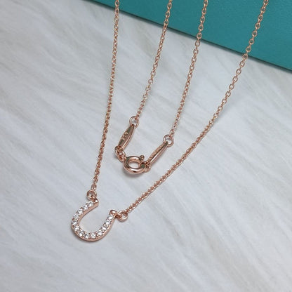 [Glow Muse ]U DIAMONDS PEDANT NECKLACE