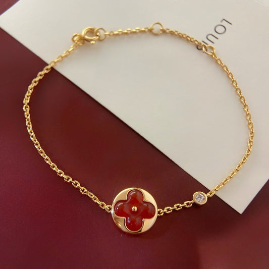 [Glow Muse]BRACELET CARNÉLINE PENDENTIF SOLEIL
