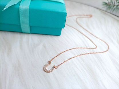 [Glow Muse ]U PEDANT DIAMOND NECKLACE