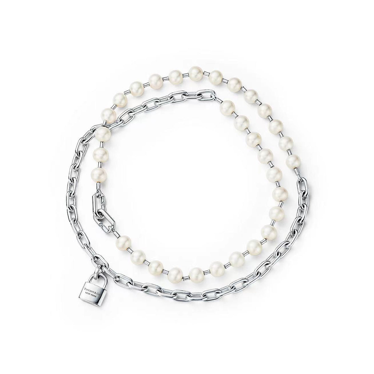 [Glow Muse ]HARDWEAR PEARL WRAP NECKLACE