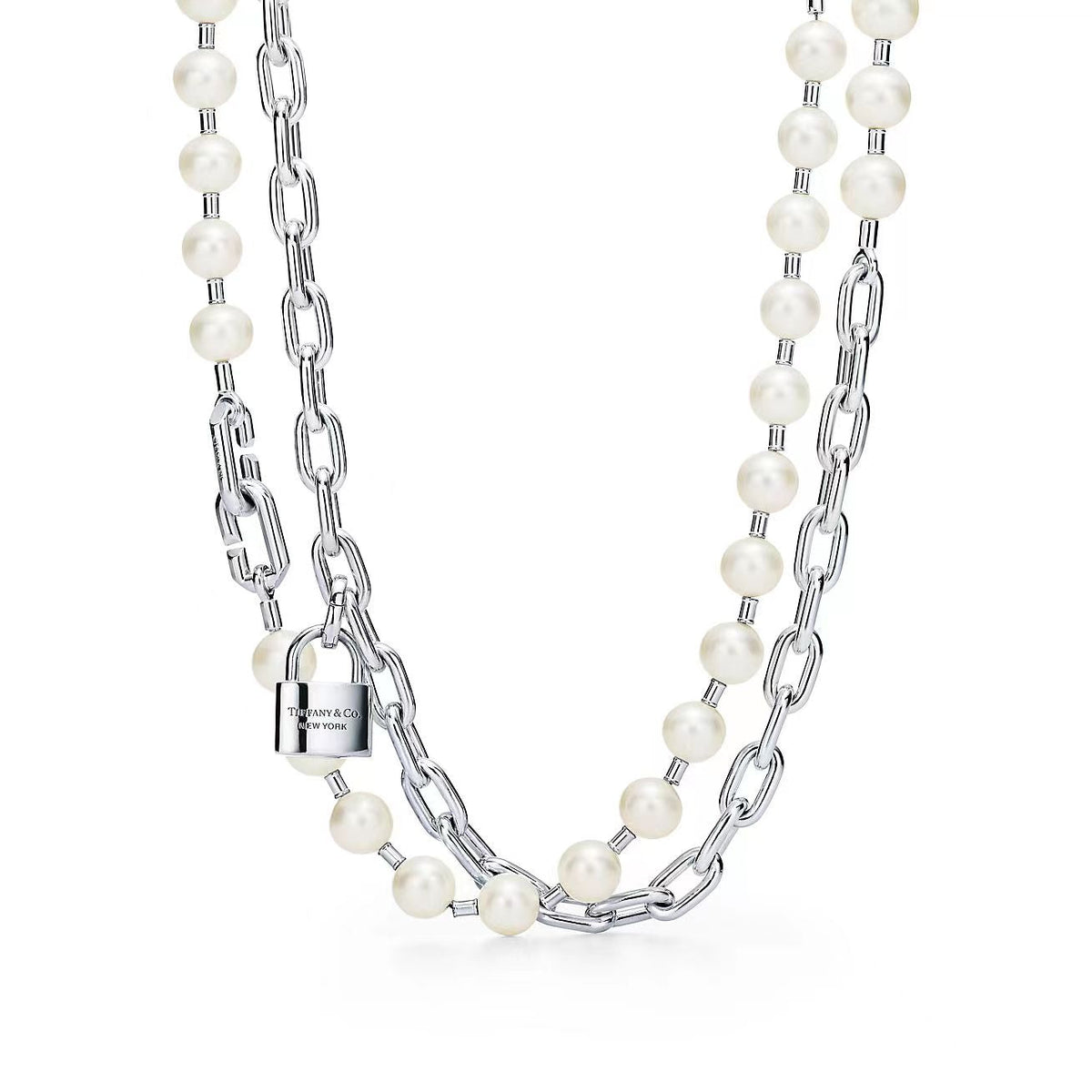 [Glow Muse ]HARDWEAR PEARL WRAP NECKLACE