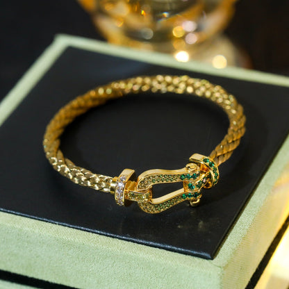 [Glow Muse]FORCE 10 OR VERT DIAMANT PAVÉ