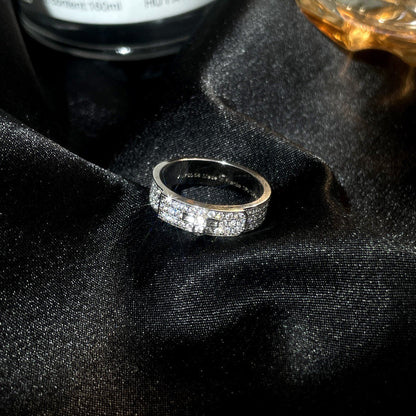 [Glow Muse]BAGUE DIAMANT KELLY ARGENT