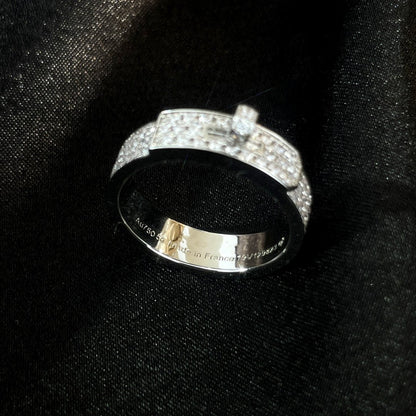 [Glow Muse]BAGUE DIAMANT KELLY ARGENT