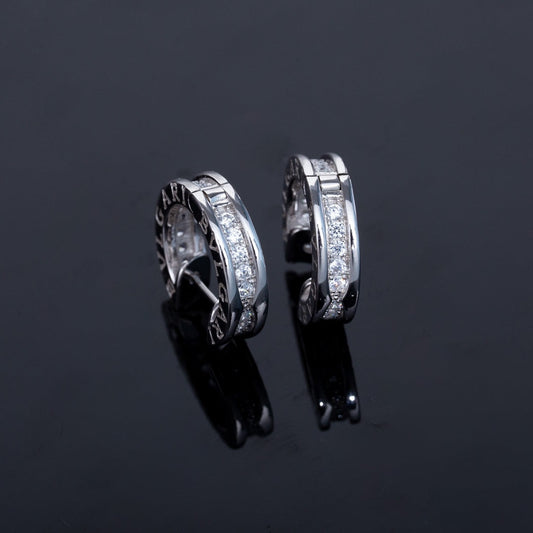 [⭐Glow Muse ]ZERO 1 MINI SILVER DIAMOND EARRINGS