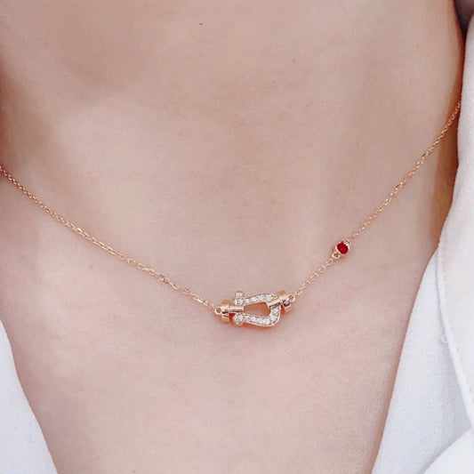 [Glow Muse]COLLIER FORCE 10 EN OR ROSE ET DIAMANT