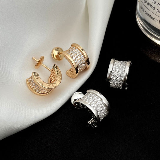 [⭐Glow Muse ]ZERO 1 DIAMOND PAVED EARRINGS
