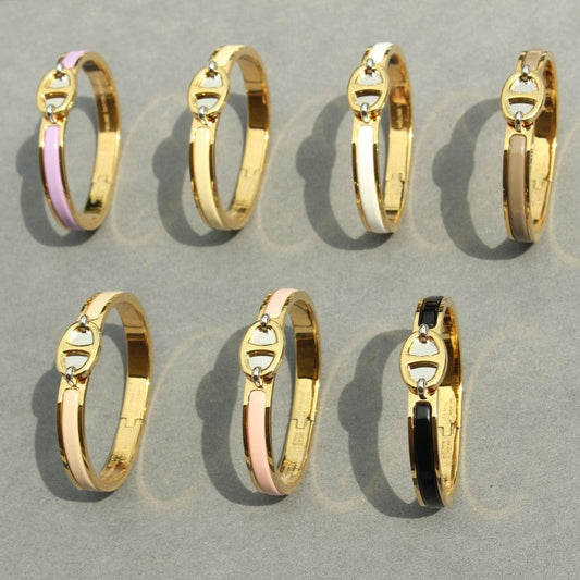 [Glow Muse]BRACELET À CHAÎNE CLIC DORÉ