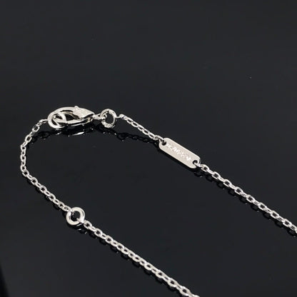 [Glow Muse]LONG COLLIER TRÈFLE EN PIETERSITE ET ARGENT